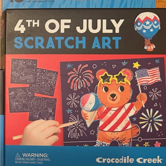 Bundle of 3 / Scratch Art Set - Summer Fun, Unicorn Magic, 4th of July - Picture 2 of 5